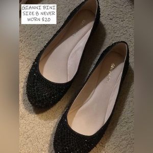 Black Embellished Flats 8